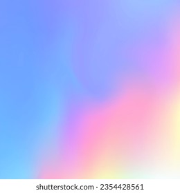 Abstract Gradient. Trendy Light. Iridescent Background. Pearlescent Background. Shiny Image. Vintage Cover. Pink Retro Texture. Neon Creative Backdrop. Blue Abstract Gradient