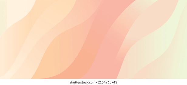 Abstract gradient vector background. Pastel wallpaper template with dynamic color and waves, blurred, blend, minimalist. Futuristic modern backdrop design for business, presentation, ads, banner.