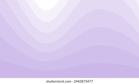 Abstract gradient vector background with wave elements. Purple banner with free space. Creative purple wallpaper for flat style design.