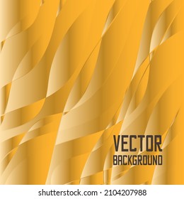 Abstract gradient vector background in yellow and gold colors, template for brochure or book