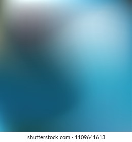 Abstract gradient vector. Blue gradient blurred abstract background. Multicolor blurry blend. Holographic illustration. Smooth texture. Beautiful natural light vector. Soft blue, green, bright mesh.