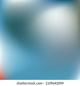 Abstract gradient vector. Blue gradient blurred abstract background. Multicolor blurry blend. Holographic illustration. Smooth texture. Beautiful natural light vector. Soft blue, green, bright mesh.
