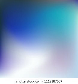 Abstract gradient vector. Blue gradient blurred abstract background. Multicolor blurry blend. Holographic illustration. Smooth texture. Beautiful natural light vector. Soft blue, green, bright mesh.
