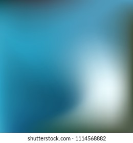Abstract gradient vector. Blue gradient blurred abstract background. Multicolor blurry blend. Holographic illustration. Smooth texture. Beautiful natural light vector. Soft blue, green, bright mesh.