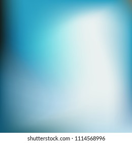 Abstract gradient vector. Blue gradient blurred abstract background. Multicolor blurry blend. Holographic illustration. Smooth texture. Beautiful natural light vector. Soft blue, green, bright mesh.