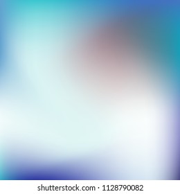 Abstract gradient vector. Blue gradient blurred abstract background. Multicolor blurry blend. Holographic illustration. Smooth texture. Beautiful natural light vector. Soft blue, green, bright mesh.