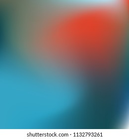 Abstract gradient vector. Blue gradient blurred abstract background. Multicolor blurry blend. Holographic illustration. Smooth texture. Beautiful natural light vector. Soft blue, green, bright mesh.