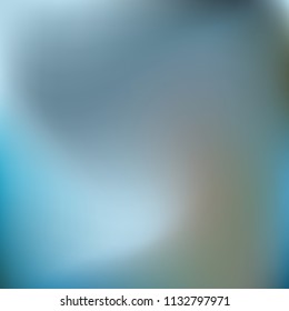 Abstract gradient vector. Blue gradient blurred abstract background. Multicolor blurry blend. Holographic illustration. Smooth texture. Beautiful natural light vector. Soft blue, green, bright mesh.