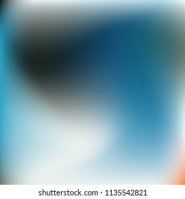 Abstract gradient vector. Blue gradient blurred abstract background. Multicolor blurry blend. Holographic illustration. Smooth texture. Beautiful natural light vector. Soft blue, green, bright mesh.