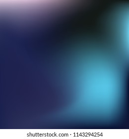 Abstract gradient vector. Blue gradient blurred abstract background. Multicolor blurry blend. Holographic illustration. Smooth texture. Beautiful natural light vector. Soft blue, green, bright mesh.