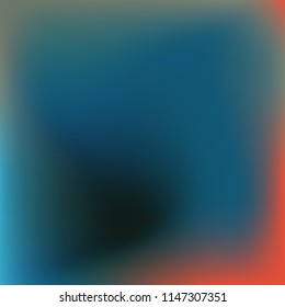 Abstract gradient vector. Blue gradient blurred abstract background. Multicolor blurry blend. Holographic illustration. Smooth texture. Beautiful natural light vector. Soft blue, green, bright mesh.