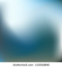 Abstract gradient vector. Blue gradient blurred abstract background. Multicolor blurry blend. Holographic illustration. Smooth texture. Beautiful natural light vector. Soft blue, green, bright mesh.