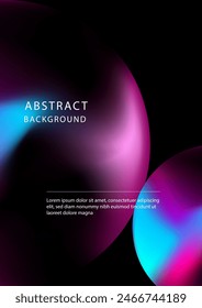 Abstractas degradado Vector colorido efecto fluido póster Plantilla