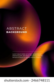 Abstractas degradado Vector colorido efecto fluido póster Plantilla