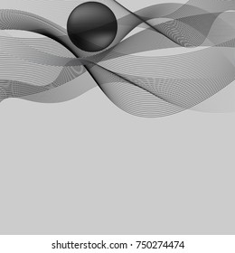 Abstract gradient vector waves bright background