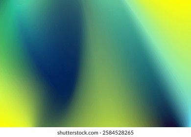 Abstract Gradient of Vibrant Blue, Green, and Yellow Hues. abstract vector background . trendy, elegant. 