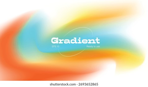 Fondo de color vibrante degradado Abstractas. Vector azul. diseño futurista