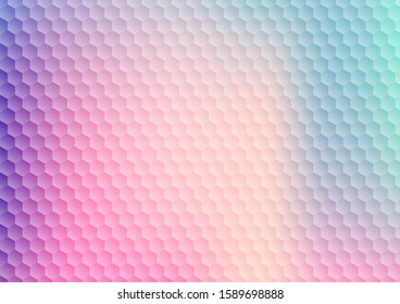 Abstract gradient vibrant color hexagon pattern background and texture. Modern colorful geometric honeycomb. Vector illustration