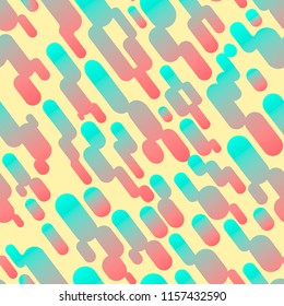 Abstract gradient vibrant lines and dots seamless pattern for textile brending, fabric, wraping