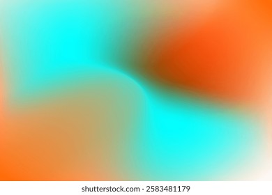 Abstract Gradient with Vibrant Orange and Blue Color Tones. vector background. simple elegant.