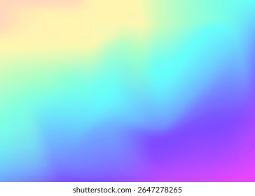 Abstrakter Farbverlauf. violetter Metallhintergrund. Pop minimalistischen Hintergrund. Kosmos-Flüssigkeit. Digitales Papier. Hologramm-Hintergrund. Irisierende Textur. Sanftes Bild. Abstrakter Farbverlauf in Blau