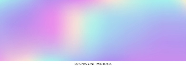 Abstract Gradient. Violet Metal Texture. Soft Futuristic Brochure. Shiny Surface. Holographic Background. Bright Paper. Plastic Foil. Iridescent Background. Pink Abstract Gradient