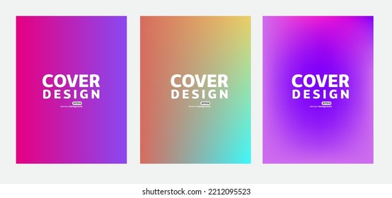 abstract gradient violet nebula space theme bundle background for advertisement technology package and label design notebook cover website template