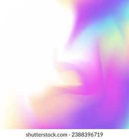 Abstract Gradient. Violet Soft Texture. Liquid Card. Iridescent Background. Blur Geometry Template. Hologram Background. Bright Paper. Retro Pattern. Blue Abstract Gradient