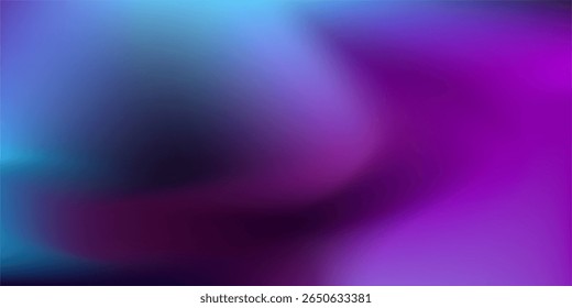 Gradiente abstrato de cores vivas misturadas roxo e azul. perfeito para fundos de design