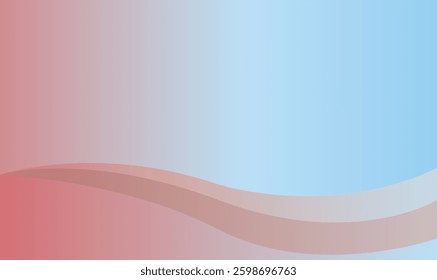 Abstract gradient wave background with blue and pink colors. Vector illustration.