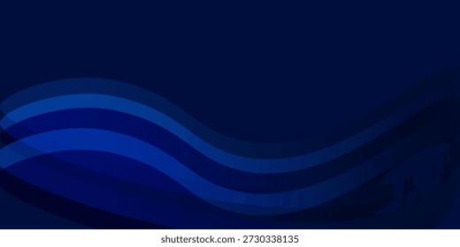 abstract gradient wave background. Its dark blue waves create a captivating atmosphere for websites, social media background