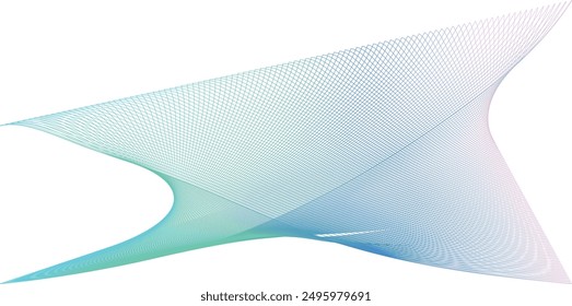 Abstract Gradient Wave Background with Fluid Blue and Green Lines - Modern and Elegant Design Perfect for Technology, Digital Art, and Creative Projects Requiring a Dynamic Flowing Pattern