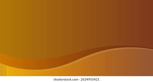 Abstract gradient wave background with smooth curves in warm orange and brown tones, ideal for presentations, websites, and modern design projects. eps 10.