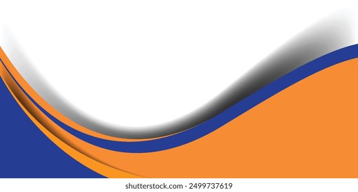 Fondo de semitono de Formas geométricas de Anuncio azul y amarillo de onda de gradiente Abstractas. Vector abstracto Diseño gráfico Anuncio patrón de presentación