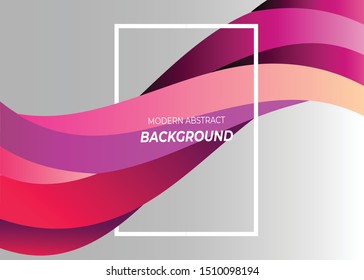 Abstract Gradient Wave colorful Background