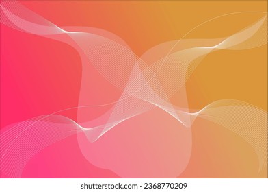 abstrakte Farbverlauf-Welle bunter roter gelber Orange awesome Design-Kunst