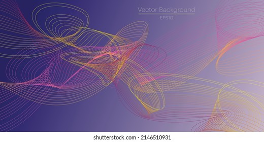 Línea de onda de gradiente abstracta en vector de diseño normal negro 