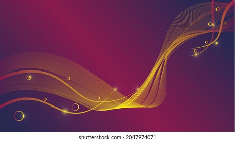 abstract gradient wave lines background