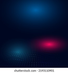 Abstract gradient wave of particles. Big data. Digital background. Futuristic vector illustration. abstract template for technology. Abstract technology background. Technology background communication