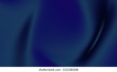 Abstract gradient wave of particles. Digital background. Futuristic vector illustration.