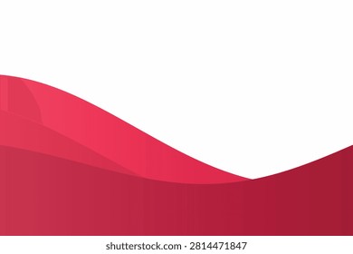 Abstract gradient wave of solid red and white planes solidcolor