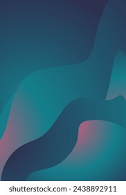 Abstract gradient waves circle background