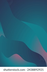Abstract gradient waves circle background