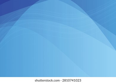 Abstract gradient waves in deep blue and light sky tones