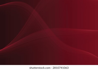 Abstract gradient waves in deep red and maroon tones