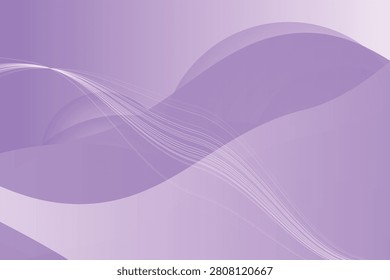 Abstract gradient waves in soft purple hues smooth