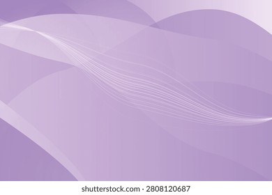 Abstract gradient waves in soft purple hues smooth