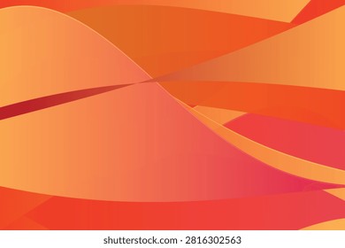 Abstract gradient waves in warm orange and pink hues