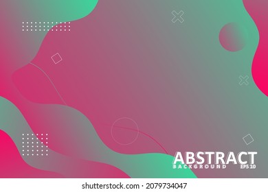 Abstrakter Farbverlauf-Hintergrund. Futuristischer Gradient. Neon Wave Broschüre. Abstrakte Poster. Farbiger geometrischer Hintergrund. Minimales Konzept. 3D-Fluid-Banner. Landing Page.