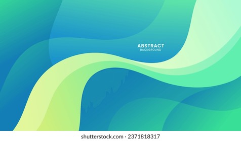 Abstract gradient wavy background wallpaper vector